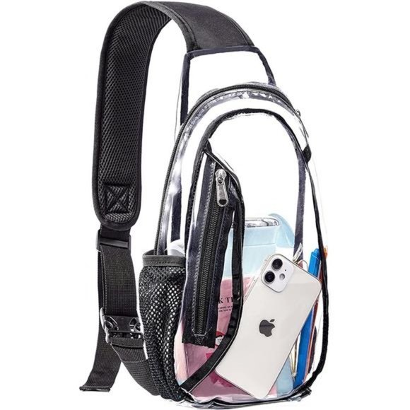 Clear Transparent Sling Bag Crossbody Backpack main image 4